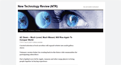Desktop Screenshot of newtechnologyreview.com